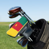 Golfputterhoes met vlag van Kameroen Golfheadcover (Insitu)