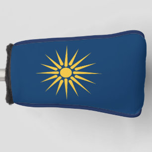 Golfputterhoes met vlag van Macedonië, Griekenland Golfheadcover