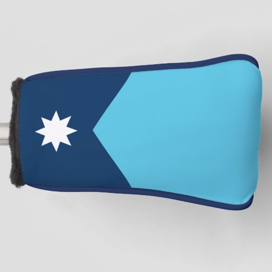 Golfputterhoes met vlag van Minnesota, VS Golfheadcover (Voorkant)