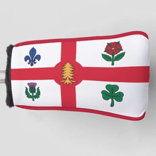 Golfputterhoes met vlag van Montreal, Canada Golfheadcover (Voorkant)