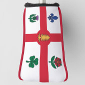 Golfputterhoes met vlag van Montreal, Canada Golfheadcover (Draai 90)