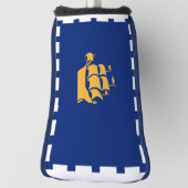 Golfputterhoes met vlag van Quebec City, Canada Golfheadcover (Draai 90)