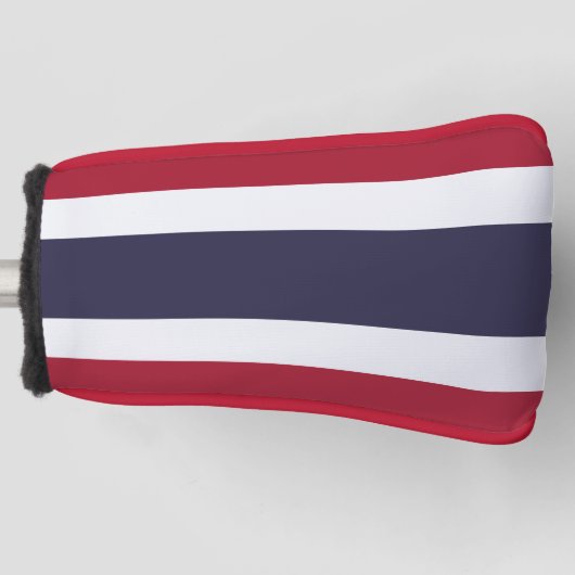 Golfputterhoes met vlag van Thailand Golfheadcover (Voorkant)
