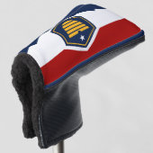 Golfputterhoes met vlag van Utah, VS Golfheadcover (3/4 voorkant)