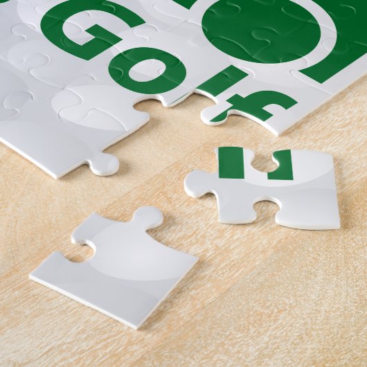 Golfpuzzel. Legpuzzel (Zijkant)