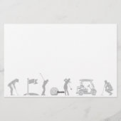 Golfreis: Van T-shirt naar groen Briefpapier (Achterkant)