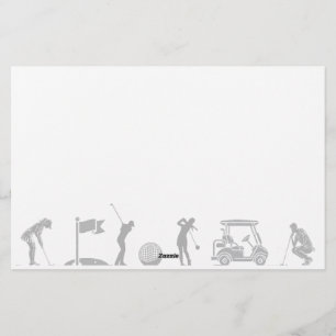 Golfreis: Van T-shirt naar groen Briefpapier