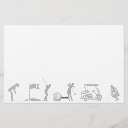 Golfreis: Van T-shirt naar groen Briefpapier (Achterkant)