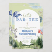 Golfreis Verjaardag Weekend Route Kaart (Voorkant / Achterkant)