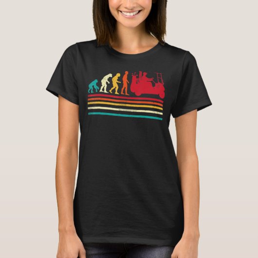 Golfretrofstijlevolutie van Man T-shirt (Voorkant)