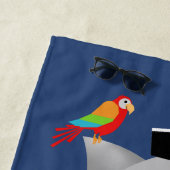 Golfrondstrooiende haaienpiraten strandlaken (In situ)