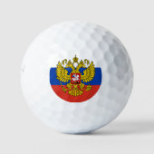 GolfRusland en Russische vlag/Golf Р с и я Golfballen (Voorkant)