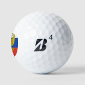 GolfRusland en Russische vlag/Golf Р с и я Golfballen (Logo)