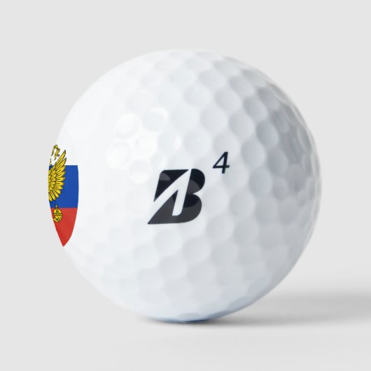 GolfRusland en Russische vlag/Golf Р с и я Golfballen (Logo)