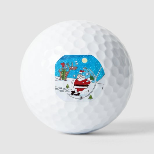 **GOLFSANTA OF REINDEER CADDY** GOLFBALLEN (Voorkant)