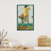 Golfschilderij Golfer Cadeau Poster Kunst Sportpri (Keuken)