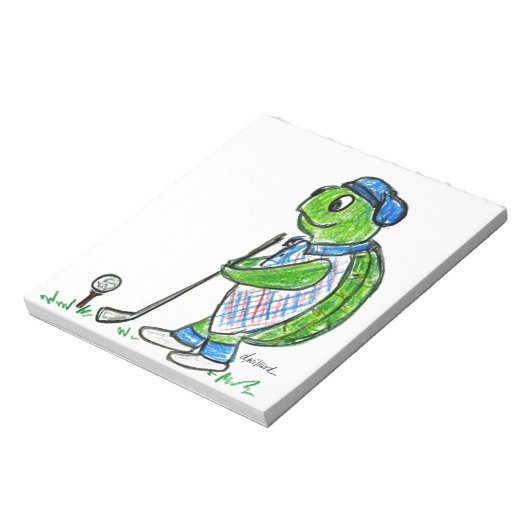 Golfschildpad Notitieblok (Linkerzijde)