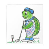 Golfschildpad Notitieblok (Voorkant)