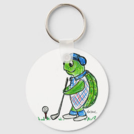 Golfschildpad Sleutelhanger