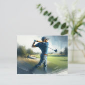 Golfschommel, Briefkaart (Staand voorkant)