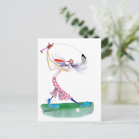 Golfschommel, Tony Fernandes Briefkaart (Staand voorkant)