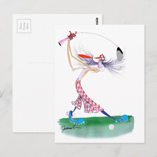 Golfschommel, Tony Fernandes Briefkaart (Voorkant / Achterkant)