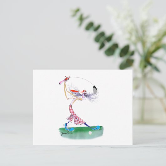 Golfschommel, Tony Fernandes Briefkaart (Staand voorkant)