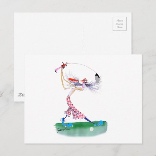 Golfschommel, Tony Fernandes Briefkaart (Voorkant / Achterkant)