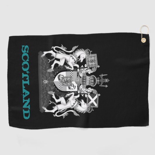 GolfSchotland en Schots wapen/vlag Golfhanddoek (Horizontaal)