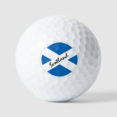 GolfSchotland en Schotse vlag/Golfbal Golfballen (Voorkant)