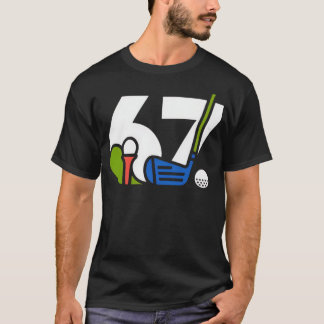 Golfscore 67 Grafisch T-shirt
