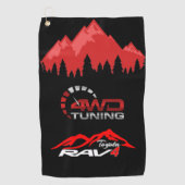 Golfservice Rav4 Golfhanddoek (Voorkant)