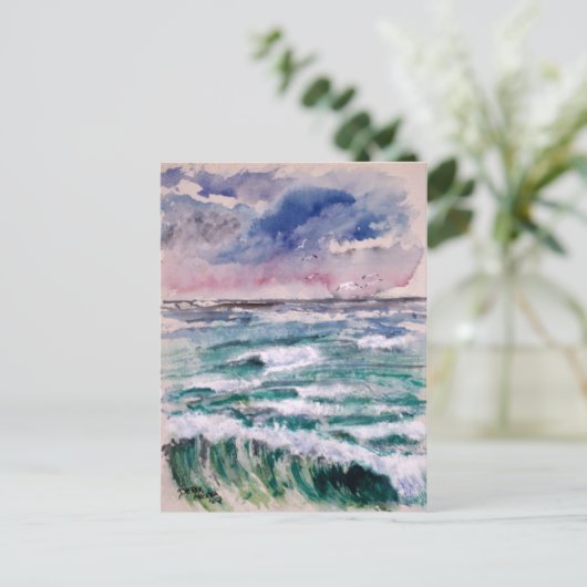 golfslag briefkaart (Staand voorkant)