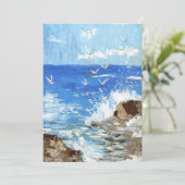 Golfslag Kustlandschap (Staand voorkant)