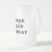 golfslaggasglas matglas bierpul (Voorkant rechts)