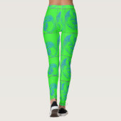 golfslagzeemeermin groen leggings (Achterkant)