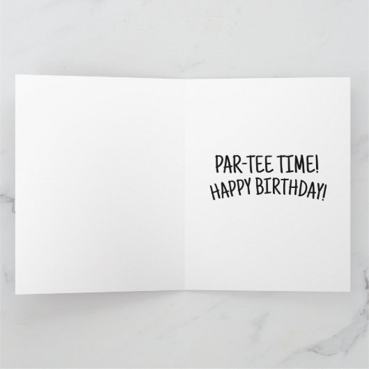 GOLFSPEELSTER FUNNY VERJAARDAGSCADEAUKAART VOOR HA KAART (Binnen)