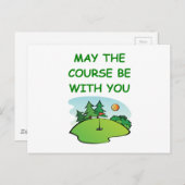 golfspel briefkaart (Voorkant / Achterkant)