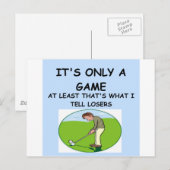 golfspel briefkaart (Voorkant / Achterkant)