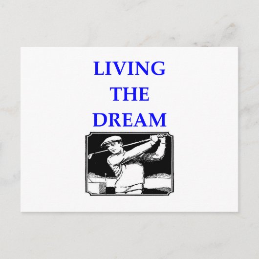 golfspel briefkaart (Voorkant)