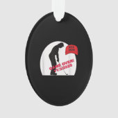 Golfspel is over grappige anti-trump ornament (voorkant)