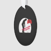 Golfspel is over grappige anti-trump ornament (voorkant)