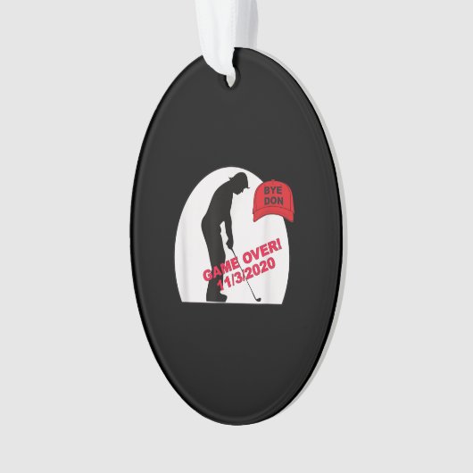 Golfspel is over grappige anti-trump ornament (voorkant)
