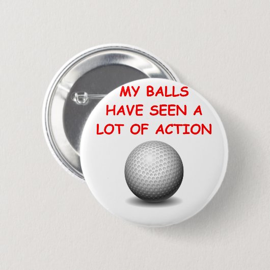 golfspel ronde button 5,7 cm (Voorkant /achterkant)