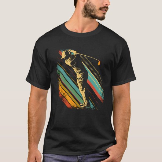 Golfspeler 80s Look vriend T-shirt (Voorkant)