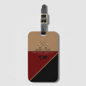 golfspeler bagagelabel (Voorkant (verticaal))