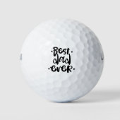 Golfspeler Beste vader ooit script Cool Gift Golfballen (Voorkant)