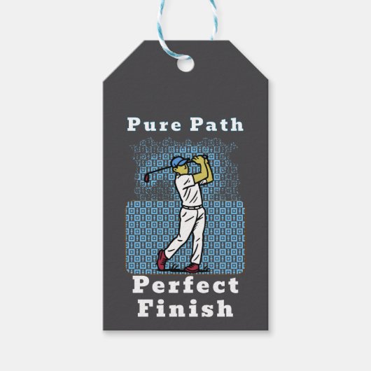 golfspeler cadeaulabel (Voorkant)