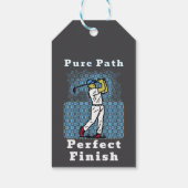 golfspeler cadeaulabel (Achterkant)