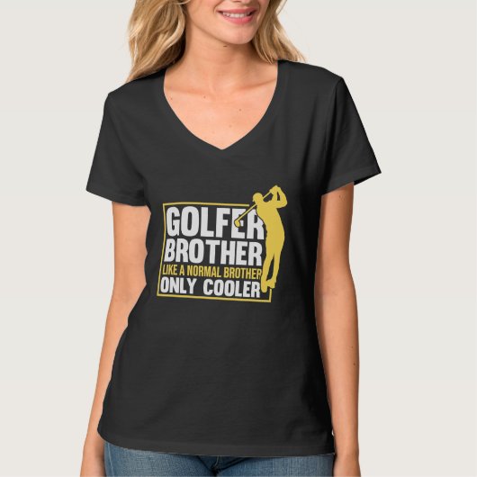 Golfspeler Coach Golfer Brother 1 T-shirt (Voorkant)
